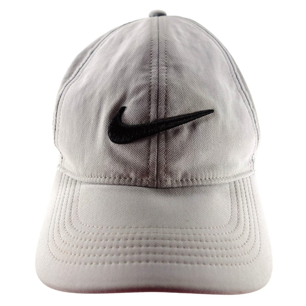 Nike Golf Mens Gray Strapback Baseball Hat Cap